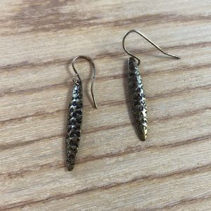 Lucky Brand hammered bronze earrings
